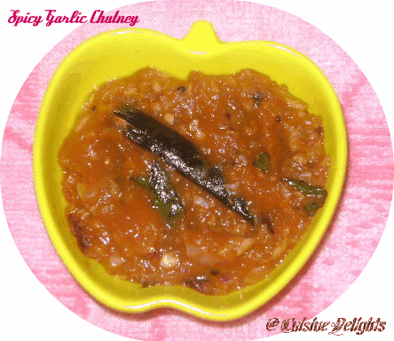 Spicy Garlic Chutney - Cuisine delights